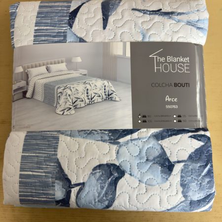 colcha de verano reversible - tonos azules