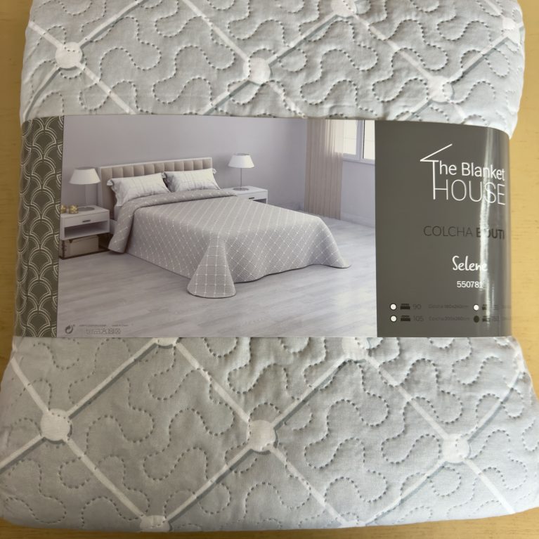 Colcha de cama reversibles - tonos grises