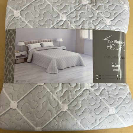 Colcha de cama reversibles - tonos grises