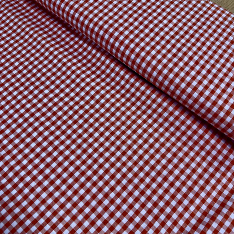 Tejido vichy a cuadros